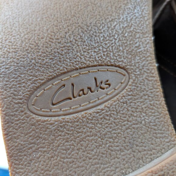 Great cond. CLARKS Bushacre 2 Men's Leather Chukka Boots Brown size 10 - Picture 11 of 13